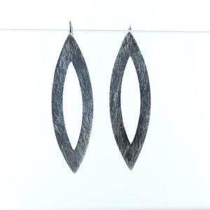 925 Sterling silver earrings scratch finish